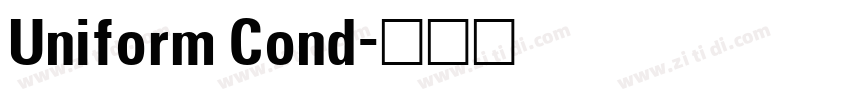 Uniform Cond字体转换